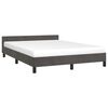 vidaXL Bedframe zonder matras 140x200 cm fluweel donkergrijs
