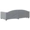 vidaXL Slaapbank met onderschuifbed 90x200 cm stof lichtgrijs