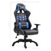 vidaXL Gamestoel kunstleer blauw