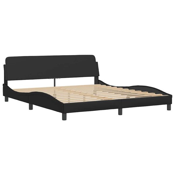 vidaXL Bedframe "Dover" kunstleer zwart 180x200 cm