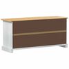 vidaXL Schoenenkast Corona Wit 99 x 32 x 49 cm Massief grenenhout