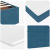 vidaXL Bed poef met matras 120x190 cm fluweel donkerblauw