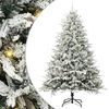 vidaXL Artificial Pre-lit Kerstboom met Ballenset Groen 240 cm