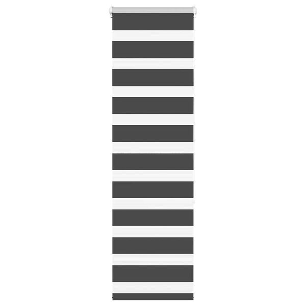 vidaXL Zebra rolgordijn 40x150 cm stofbreedte 35,9 cm zwart