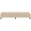 vidaXL Boxspring bed Grijs groen 90 x 190 cm Katoenen stof