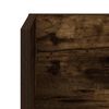 vidaXL Wandschappen 2 st 100x16,5x16,5 cm bewerkt hout gerookt eiken