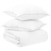 vidaXL Dekbedset met kussen Wit 155 x 220 cm Polyester, Bamboe