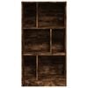 vidaXL Boekenkast 57x28,5x107,5 cm bewerkt hout gerookt eikenkleurig