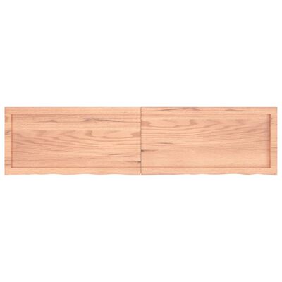 vidaXL Tafelblad 160x40x(2-6)cm behandeld massief eikenhout lichtbruin