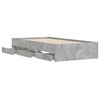 vidaXL Bedframe met lades bewerkt hout betongrijs 100x200 cm