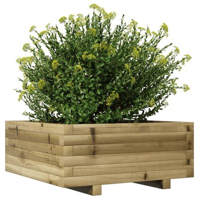 vidaXL Plantenbak 60x60x26,5 cm geïmpregneerd grenenhout