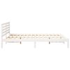 vidaXL Bedframe met hoofdeinde Wit 160 x 210 cm Massief grenenhout