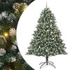 vidaXL Kunstkerstboom met 300 LED Groen 240 cm PVC en Plastic en Staal