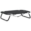 vidaXL Hondenbed 90 x 55 x 18 cm Staal Lichtgrijs