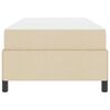 vidaXL Boxspringbed Cr&egrave;me 100 x 200 cm Stof