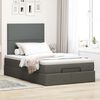 vidaXL Ottoman bed met matras 120x200cm stof donkergrijs