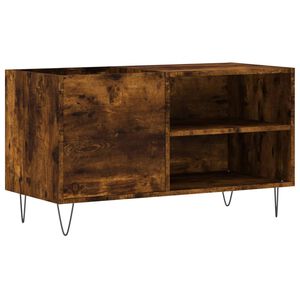 vidaXL Platenkast 85x38x48 cm bewerkt hout gerookt eikenkleurig