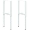 vidaXL Werkbankframes verstelbaar 2 st 55x(69-95,5) cm metaal grijs