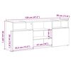 vidaXL Tv-meubel met LED 120x30x50 cm bewerkt hout oud hout