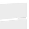 vidaXL Hoofdbord Wit 135 cm Bewerkt hout
