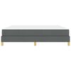 vidaXL Boxspringbed met matras Donkergrijs 180 x 200 cm Stof