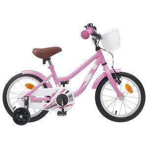 vidaXL Kinderfiets 12 Inch voor 2-4 jaar oud Lichtroze