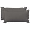 vidaXL Kussensloop 2 st HOUTEN Lichtgrijs 40 x 70 cm Faux Linnen