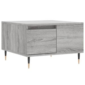 vidaXL Salontafel 55x55x36,5 cm bewerkt hout grijs sonoma eikenkleurig