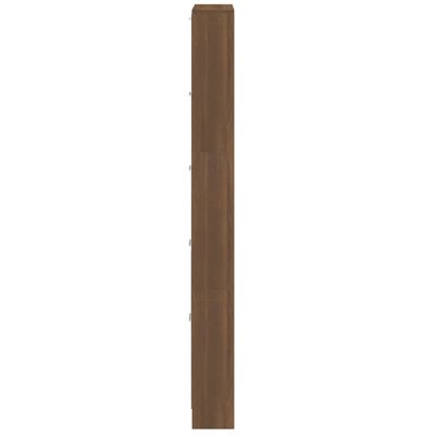vidaXL Schoenenkast 59x17x169 cm bewerkt hout bruin eikenkleur