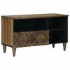 vidaXL TV-kast Bruin 80 x 33,5 x 46 cm Massief Mango Hout