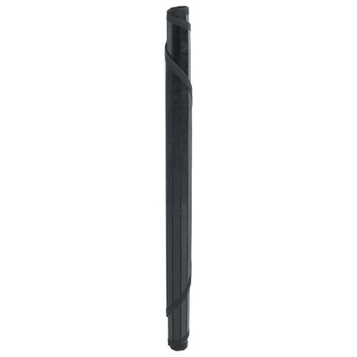 vidaXL Vloerkleed rond 60 cm bamboe zwart
