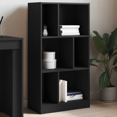 vidaXL Boekenkast 57x28,5x107,5 cm bewerkt hout zwart