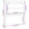 vidaXL Hoofdbord 95,5x4x100 cm massief grenenhout honingbruin