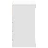 vidaXL Dressoir met LED-verlichting 60,5x37x67 cm wit