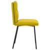 vidaXL Eetkamerstoelen 4 st fluweel geel