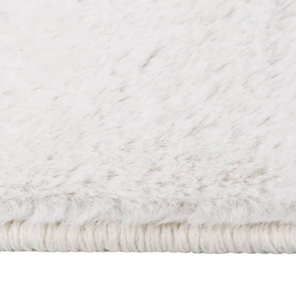 vidaXL Vloerkleed 180x270 cm kunstkonijnenbont cr&egrave;mekleurig