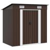 vidaXL Tuinberging 194x121x181 cm staal bruin