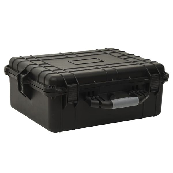 vidaXL Flightcase draagbaar 55x43x21 cm PP zwart