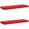 vidaXL 2-delige Bankkussens VUGHT 2 st 100% Polyester Rood