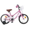 vidaXL Kinderfiets 14 Inch voor 3-5 jaar oud Lichtroze