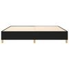 vidaXL Boxspring bed stof zwart 140x190 cm