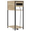 vidaXL Nachtkastje Sonoma Eiken 41 x 28 x 76 cm Bewerkt hout