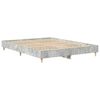 vidaXL Bedframe zonder matras 140x200 cm spaanplaat betongrijs