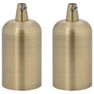 vidaXL Lamphouders 2 st brons E27