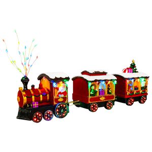 vidaXL Kersttrein SALO 51 x 9,5 x 24,5 cm Resin Multicolour