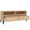 vidaXL Tv-meubel 100x34,5x44,5 cm bewerkt hout sonoma eikenkleurig
