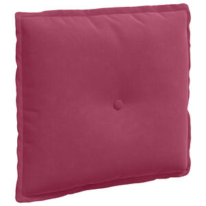 vidaXL Rugkussen Wijnrood 50 x 45 cm Katoen Stof