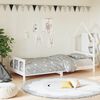 vidaXL Kinderbedframe 90x200 cm massief grenenhout wit