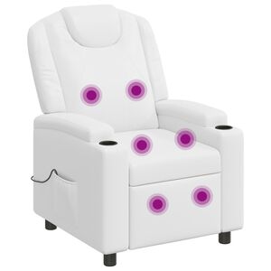vidaXL Massage-relaxstoel Wit 75 x 95 x 106 cm Stof