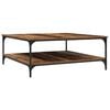 vidaXL Salontafel Oud hout 100 x 100 x 40 cm Bewerkt hout